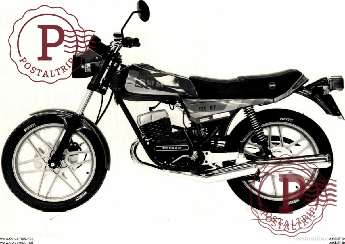 Carros e motociclos: SWM 125-RZ +-18cm x 12cm Moto MOTOCROSS MOTORCYCLE Douglas J Jackson archive of motorcycles