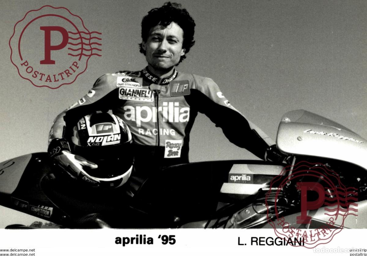Carros e motociclos: Aprilia95 L.Reggiani +-18cm x 12cm Moto MOTOCROSS MOTORCYCLE Douglas J Jackson archive of motorcyc