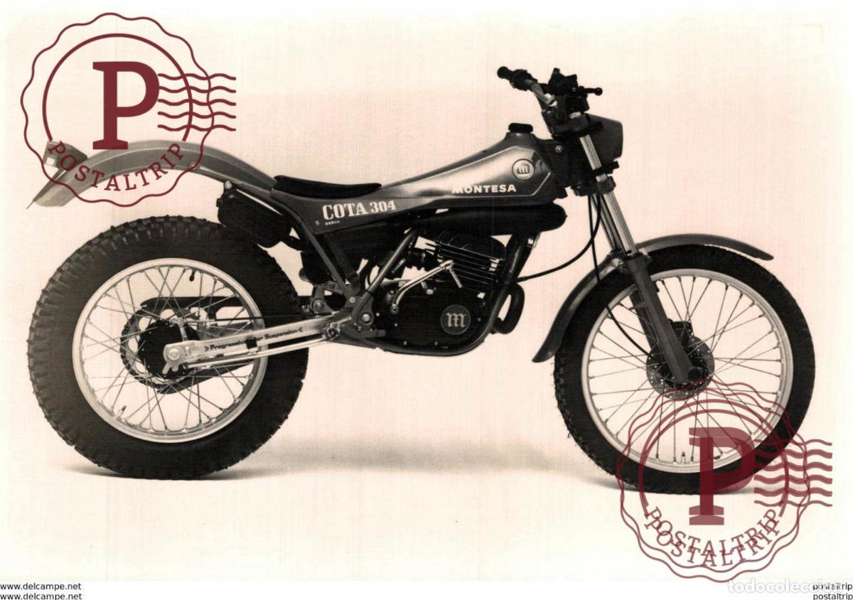 Carros e motociclos: Montesa Cota 304 +-18cm x 12cm Moto MOTOCROSS MOTORCYCLE Douglas J Jackson archive of motorcycles