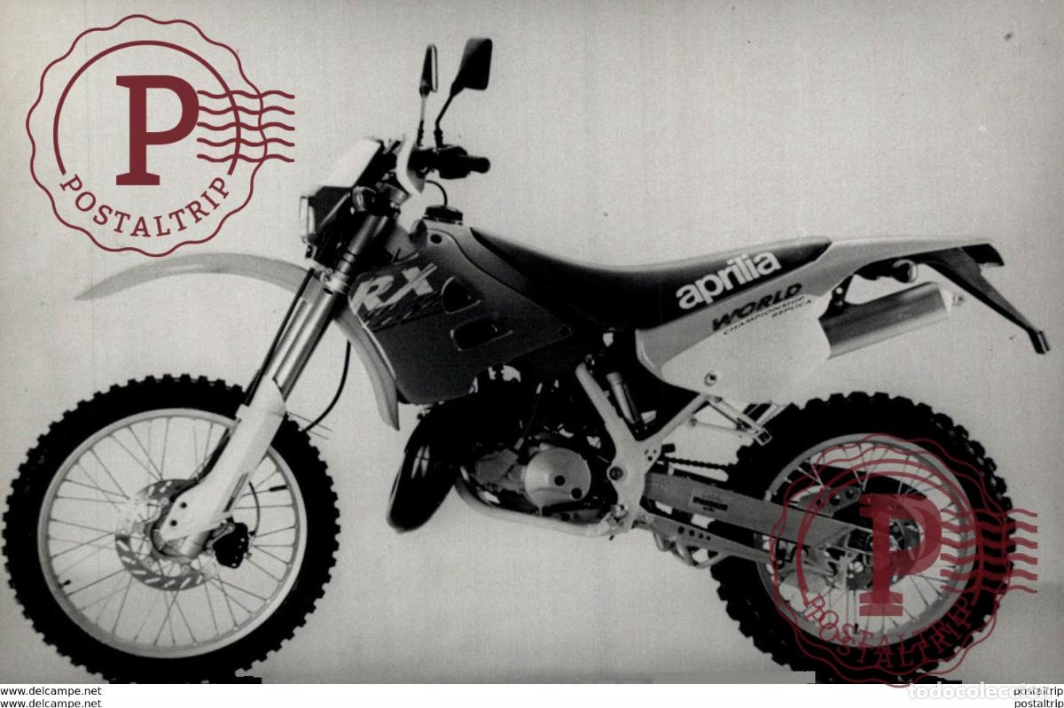 Carros e motociclos: Aprilia RX125 +-15cm x 10cm Moto MOTOCROSS MOTORCYCLE Douglas J Jackson archive of motorcycles