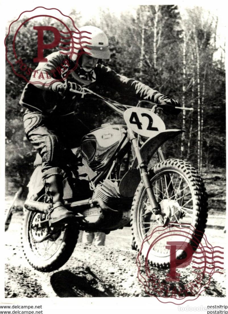 Carros e motociclos: Monark +-12cm*18cm Moto MOTOCROSS MOTORCYCLE Douglas J Jackson archive of motorcycles