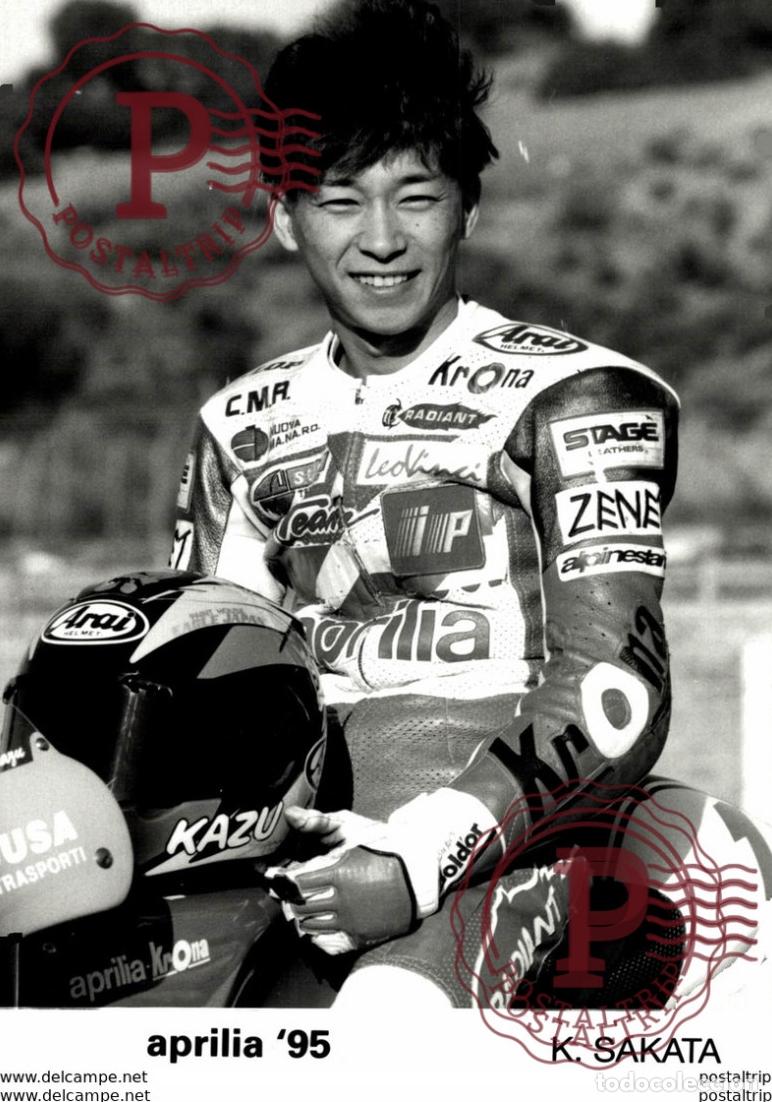 Carros e motociclos: Aprilia95 K.Sakata +-12cm*18cm Moto MOTOCROSS MOTORCYCLE Douglas J Jackson archive of motorcycles