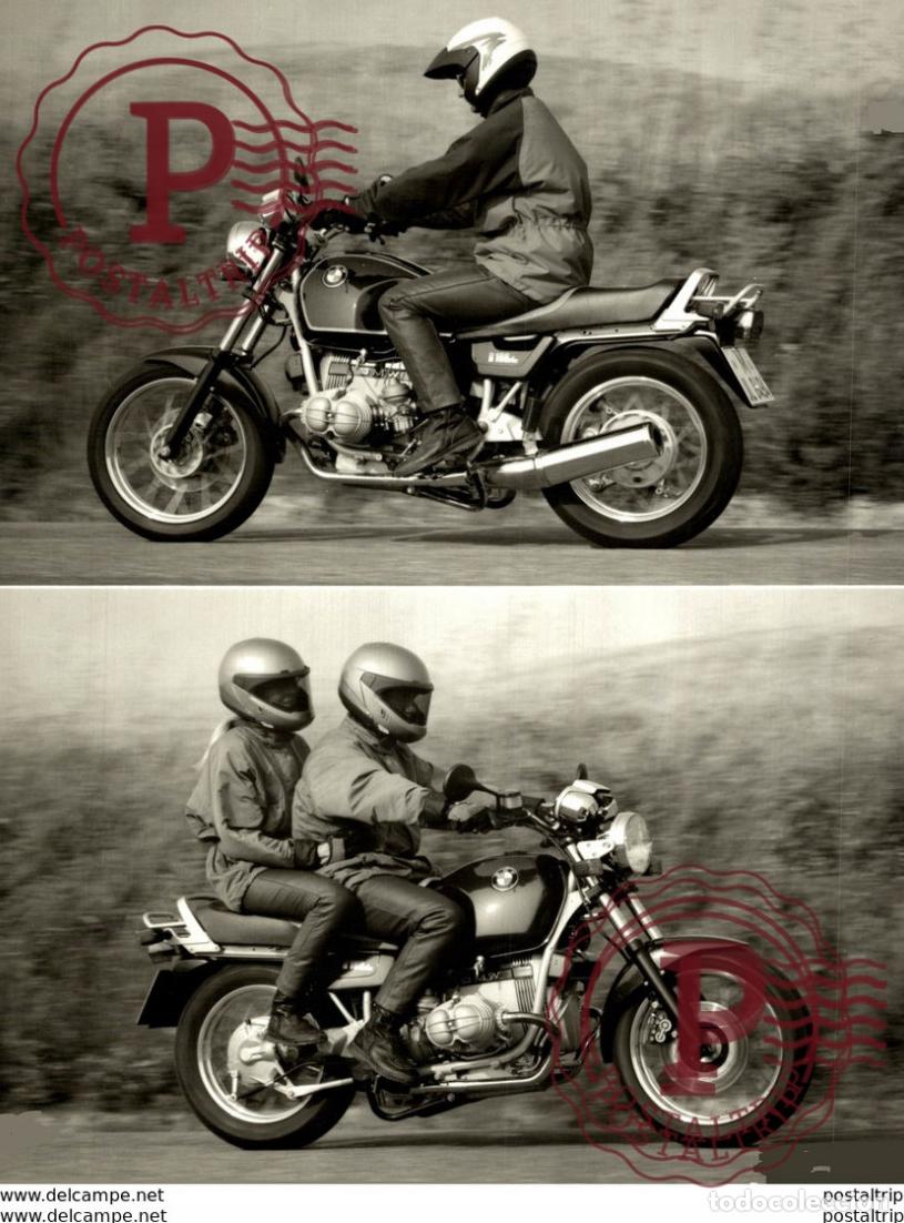 Voitures et Motocyclettes: B.M.W. R100R +-18cm*23cm Moto MOTOCROSS MOTORCYCLE Douglas J Jackson archive of motorcycles