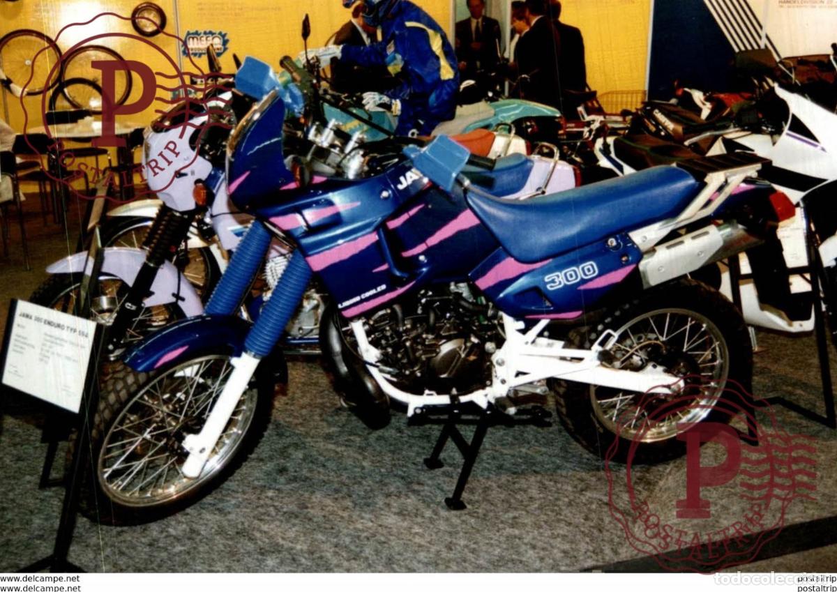 Carros e motociclos: JAWA 300 ENDURO TYP 594 +-12,5cm x 18cm Moto MOTOCROSS MOTORCYCLE Douglas J Jackson archive of moto