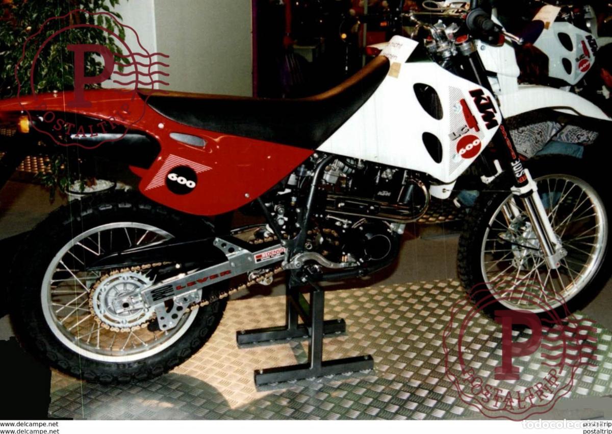 Carros e motociclos: KTM LC4 600 +-12,5cm x 18cm Moto MOTOCROSS MOTORCYCLE Douglas J Jackson archive of motorcycles