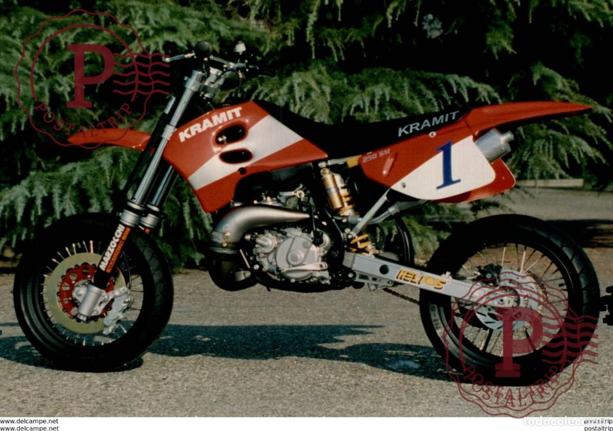 Carros e motociclos: KRAMIT 250SM +-12,5cm x 17,5cm Moto MOTOCROSS MOTORCYCLE Douglas J Jackson archive of motorcycles