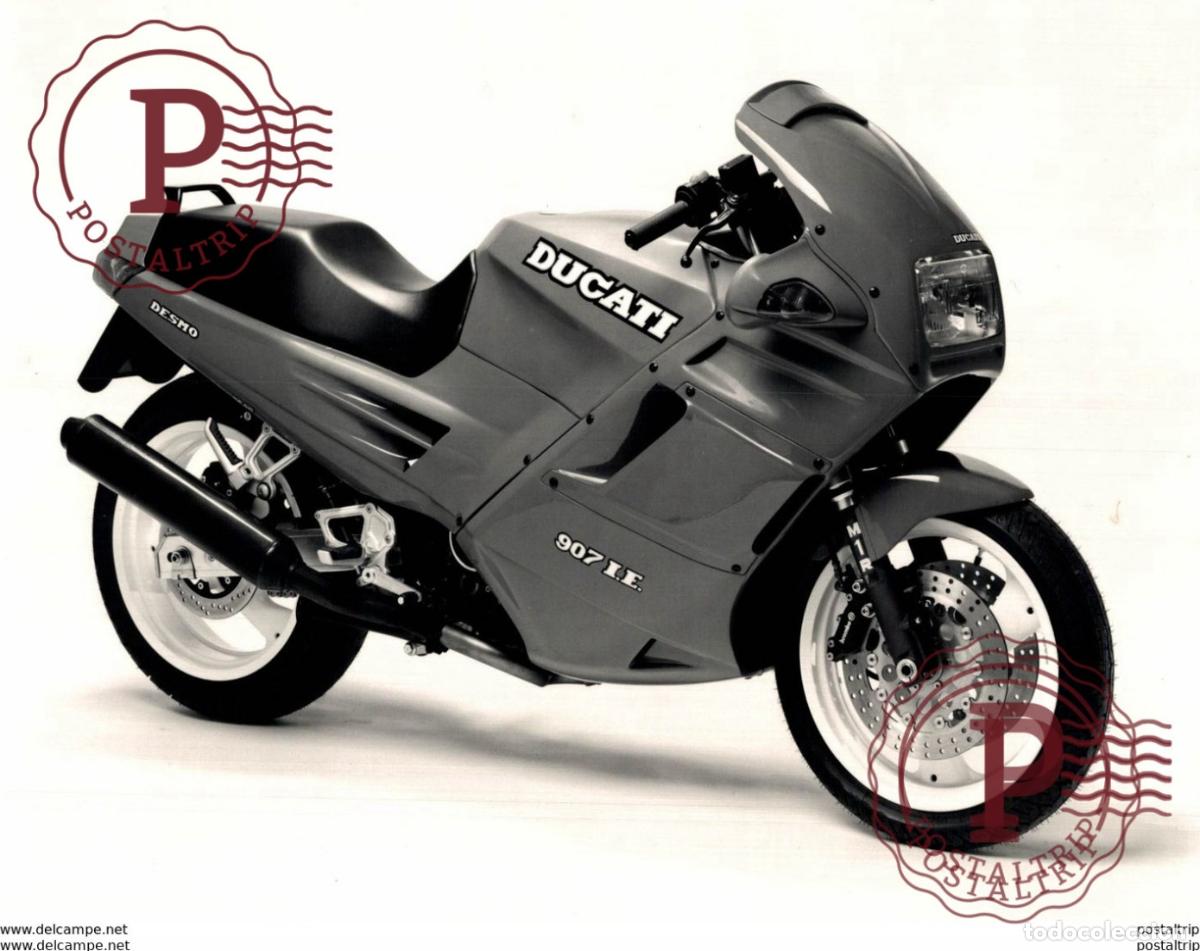 Autos und Motorr&auml;der: DUCATI 907 I.E +-19cm x 24,5cm Moto MOTOCROSS MOTORCYCLE Douglas J Jackson archive of motorcycles