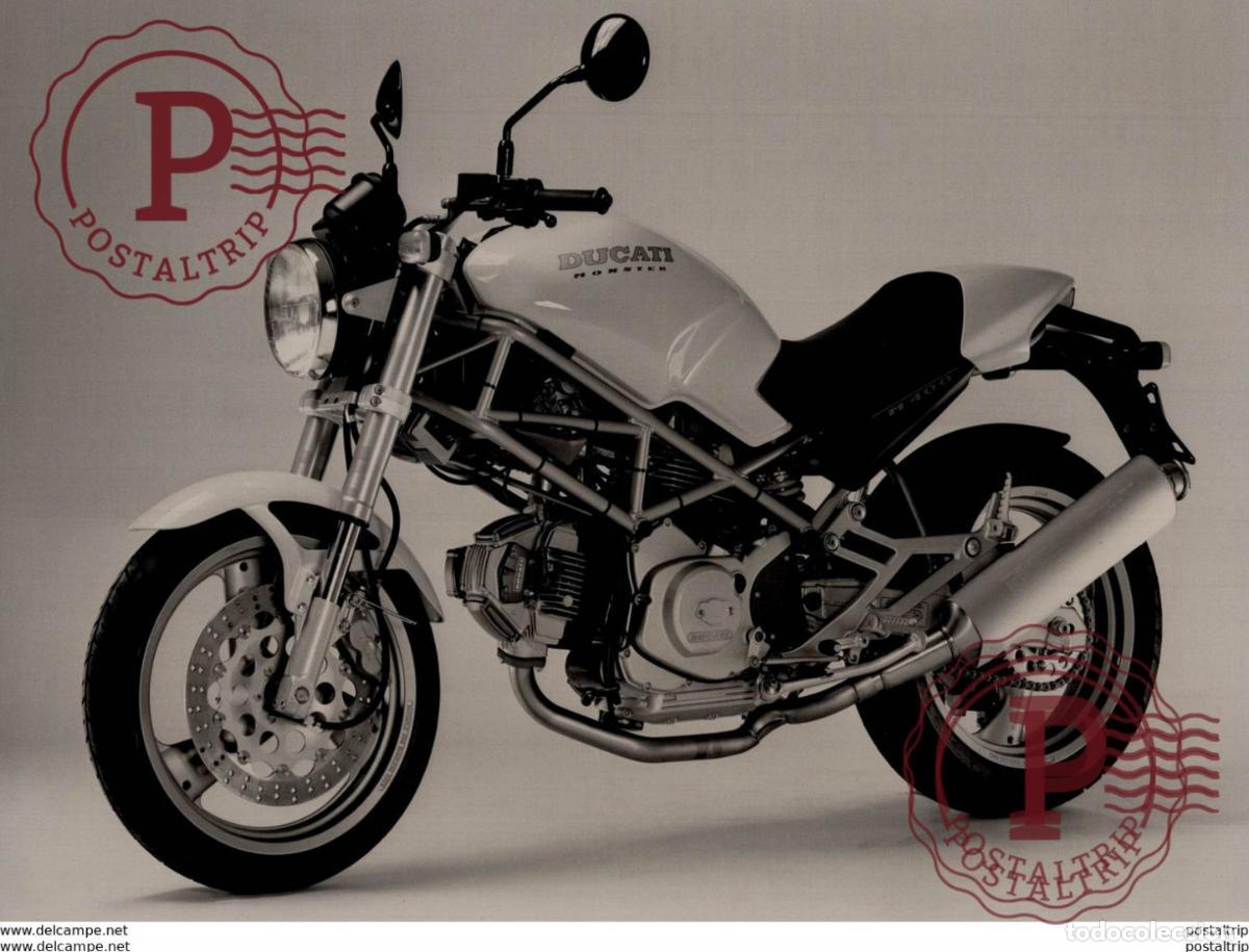 Carros e motociclos: DUCATI MONSTER +-19cm x 25cm Moto MOTOCROSS MOTORCYCLE Douglas J Jackson archive of motorcycles