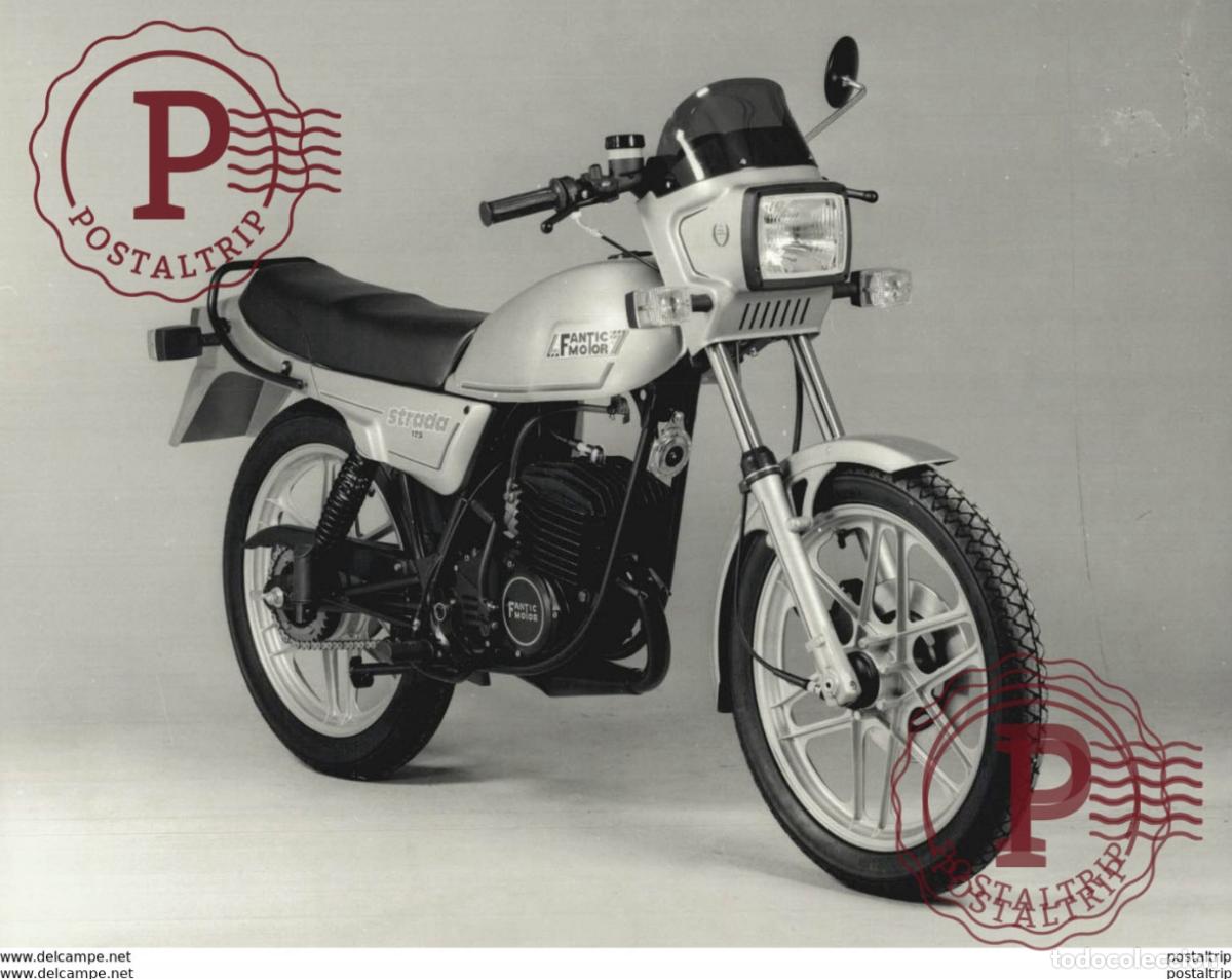 Automobili e Motociclette: FANTIC MOTOR STRADA 125 +-19cm x 24,5cm Moto MOTOCROSS MOTORCYCLE Douglas J Jackson archive of motor