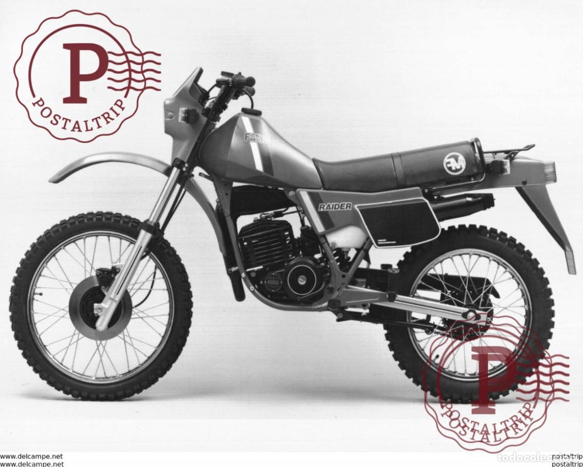 Automobili e Motociclette: FANTIC MOTOR RAIDER +-19cm x 24,5cm Moto MOTOCROSS MOTORCYCLE Douglas J Jackson archive of motorcycl