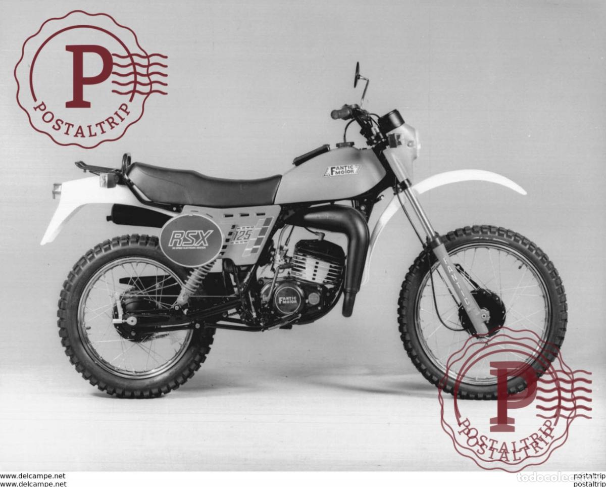 Automobili e Motociclette: FANTIC MOTOR RSX 125 +-19cm x 24,5cm Moto MOTOCROSS MOTORCYCLE Douglas J Jackson archive of motorcyc