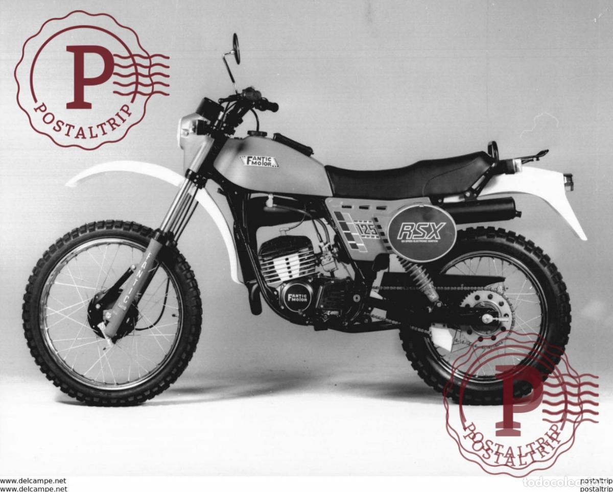 Automobili e Motociclette: FANTIC MOTOR RSX 125 +-19cm x 24,5cm Moto MOTOCROSS MOTORCYCLE Douglas J Jackson archive of motorcyc