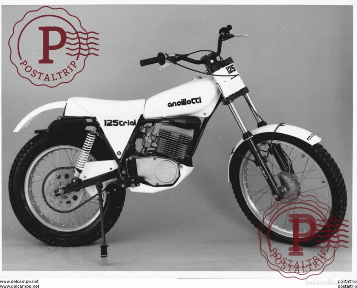 Autos und Motorr&auml;der: ANCILLOTI 125 TRIAL +-18cm x 24cm Moto MOTOCROSS MOTORCYCLE Douglas J Jackson archive of motorcycle