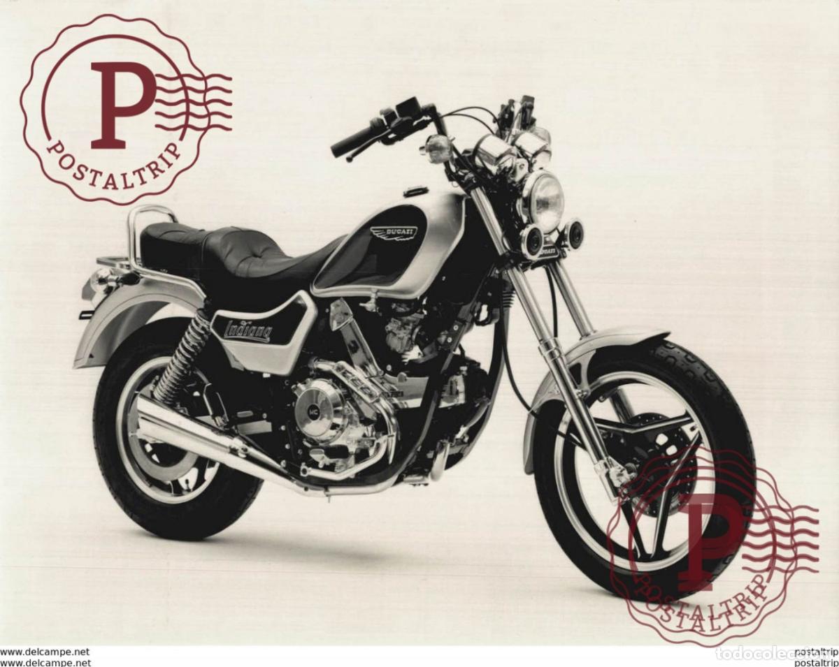 Autos und Motorr&auml;der: DUCATI INDIANA +-18cm x 23,5cm Moto MOTOCROSS MOTORCYCLE Douglas J Jackson archive of motorcycles