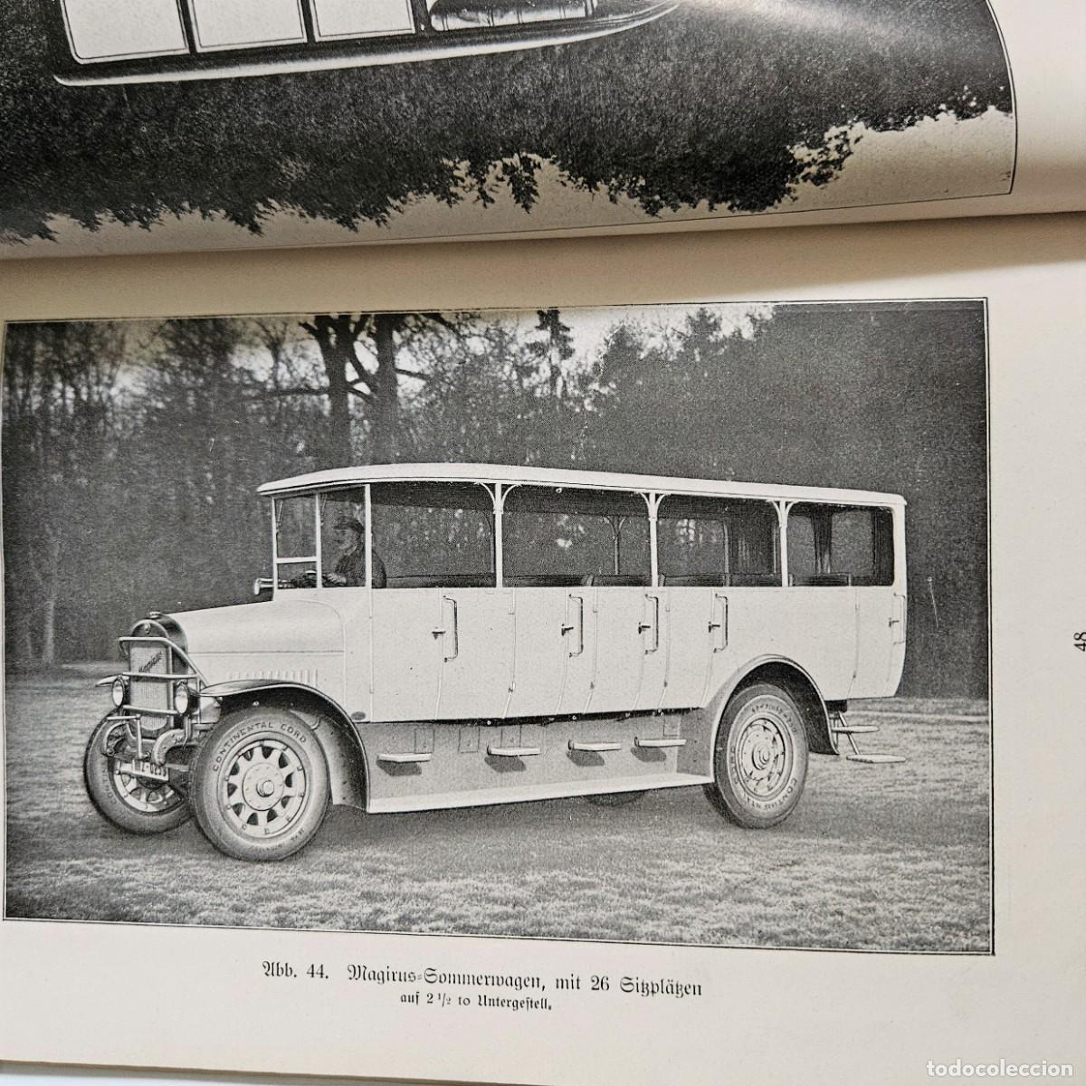 Coches y Motocicletas: Muy raro. Libro con numerosas conversiones de camiones Magirus. 1924