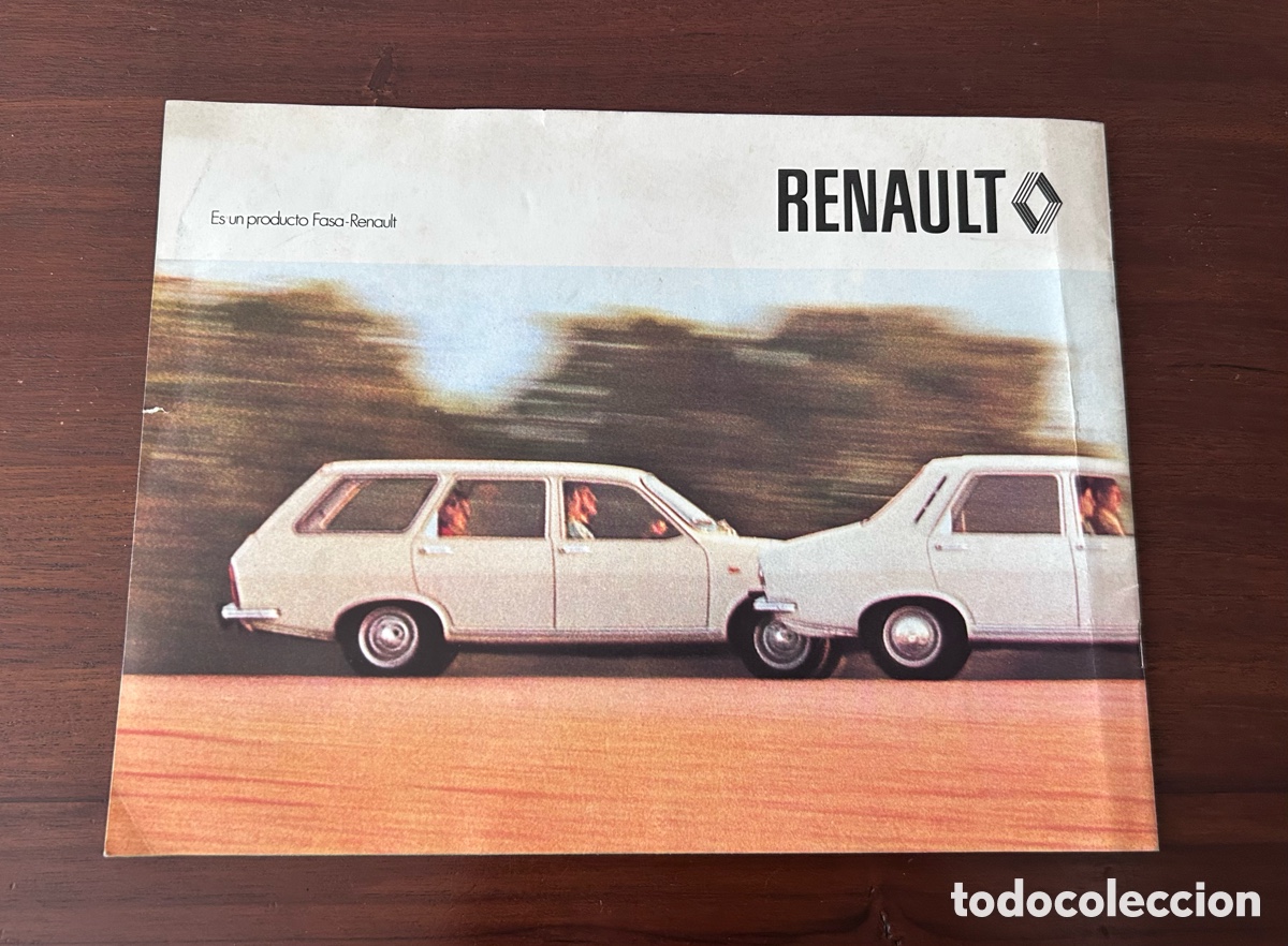 Coches y Motocicletas: LOS RENAULT 12 FASA. CAT&Aacute;LOGO. FOLLETO PUBLICITARIO. A&Ntilde;O 1973