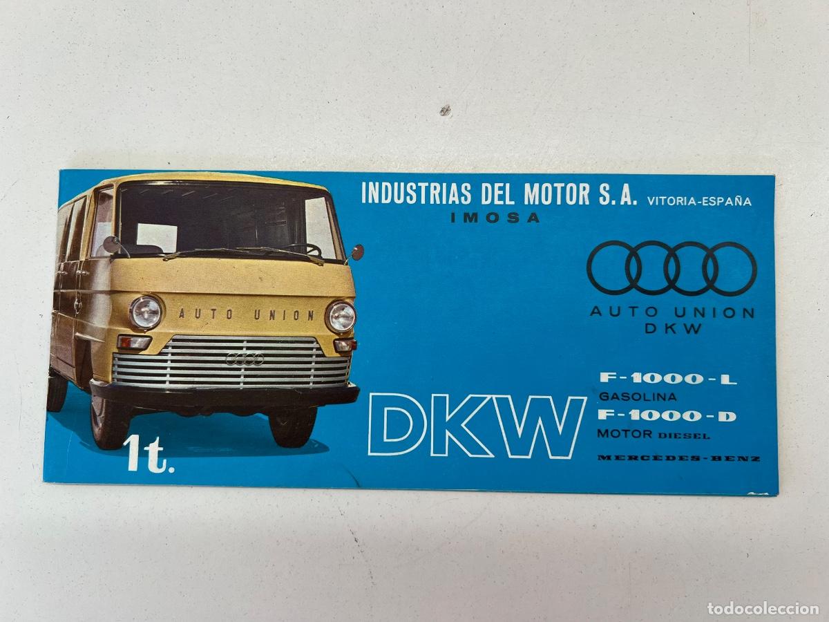 Coches y Motocicletas: CATALOGO FURGONETA DKW F1000-L Y F1000-D DE 1964 IMOSA MOTOR MERCEDES BENZ