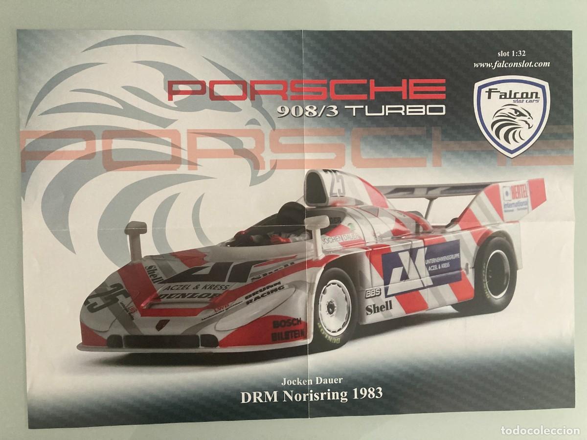 Coches y motocicletas: PORTER, PORSCHE 908/03 TURBO, N&ordm;25, JOCHEN DAUER, DRM NORISRING 1983, FALCON SLOT CARS, 60X42