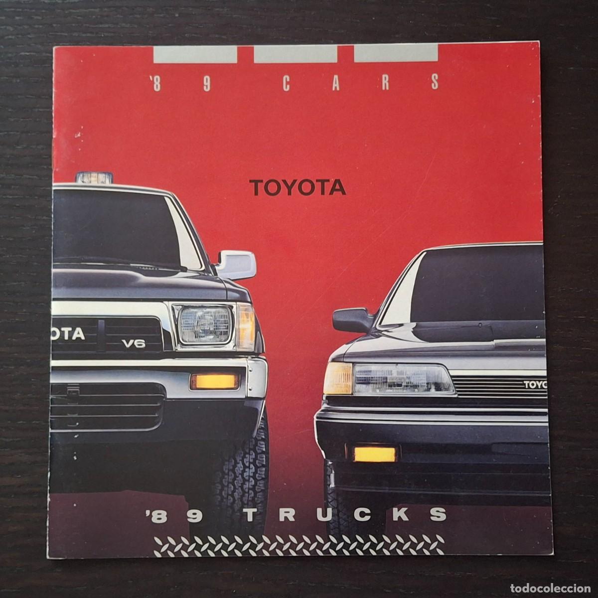 Coches y motocicletas: 1989 TOYOTA GAMA COCHES Y CAMIONETAS CATALOGO PUBLICIDAD - CELICA SUPRA MR2 COROLLA LAND CRUISER