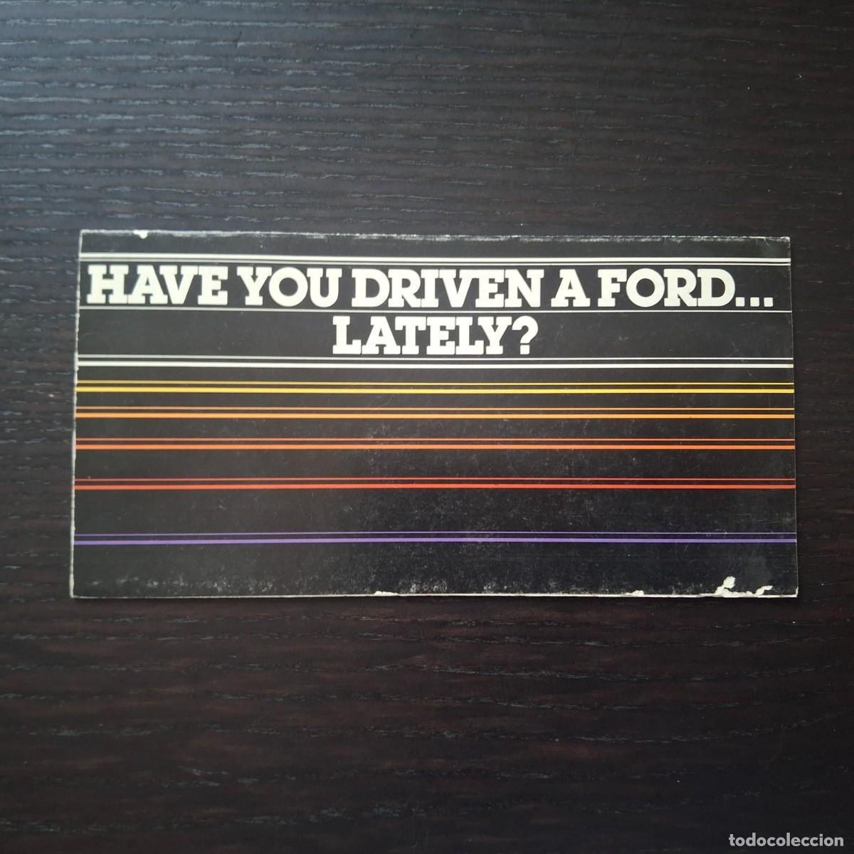 Coches y motocicletas: 1983 FORD USA ESCORT BRONCO MUSTANG THUNDERBIRD CROWN - MINI FOLLETO CATALOGO PUBLICIDAD INGLES