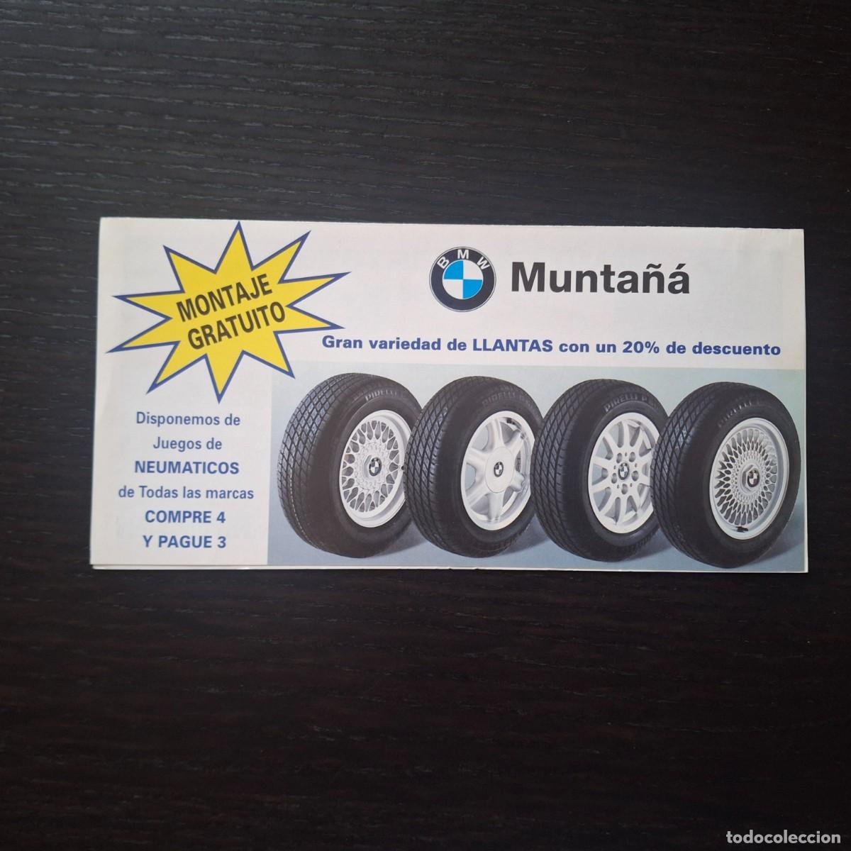 Coches y motocicletas: BMW MUNTA&Ntilde;A (BARCELONA) SERVICIO POST VENTA - FOLLETO LLANTAS ALARMA PINTURA REPARACION