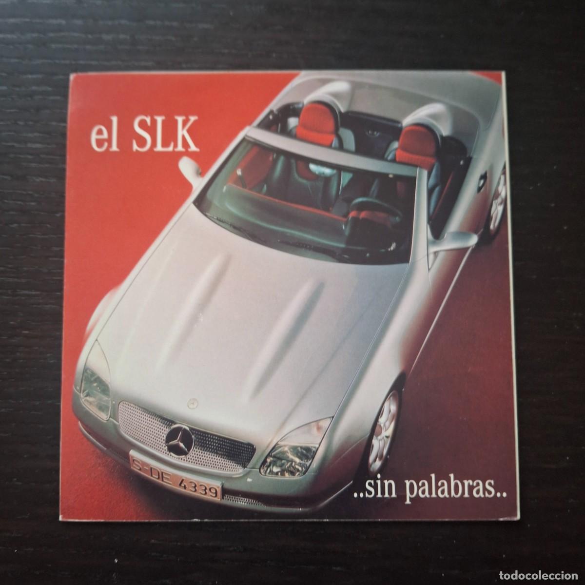 Coches y motocicletas: 1995 MERCEDES BENZ SLK - SIN PALABRAS - FOLLETO PUBLICIDAD - ESPA&Ntilde;OL 14x14 TRIPTICO