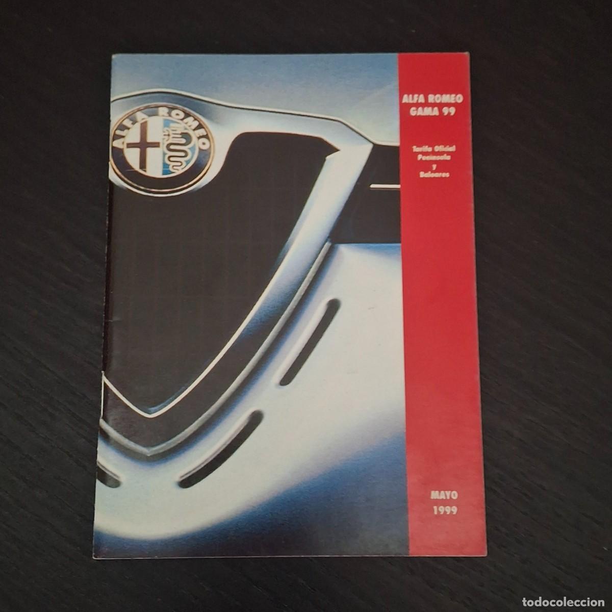 Coches y motocicletas: ALFA ROMEO GAMA 99 - CATALOGO TARIFA PRECIOS - 146 145 156 166 SPIDER GTV