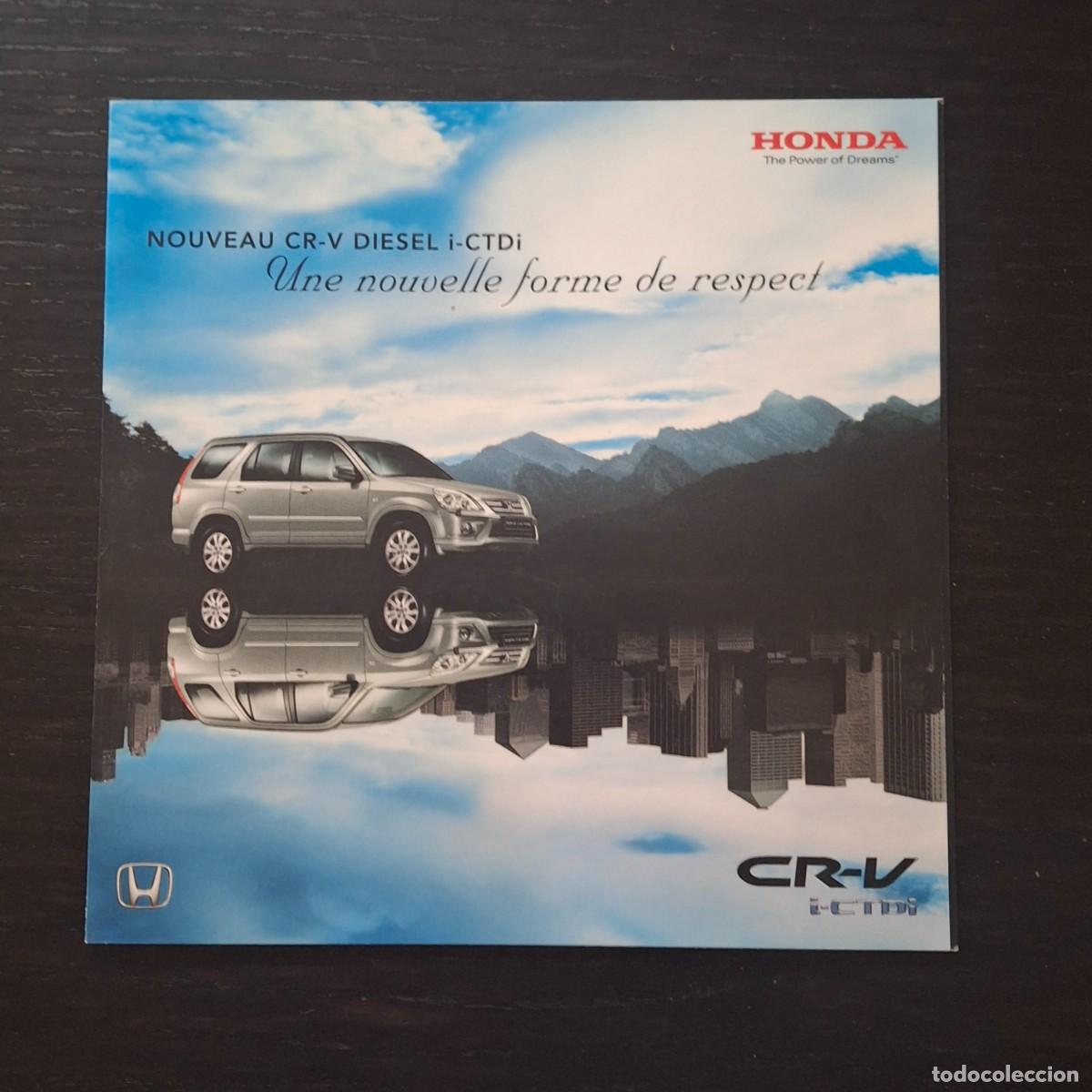 Coches y motocicletas: NUEVO HONDA CR-V DIESEL CTDI - FOLLETO CATALOGO PUBLICIDAD - EN FRANCES A&Ntilde;O 2005