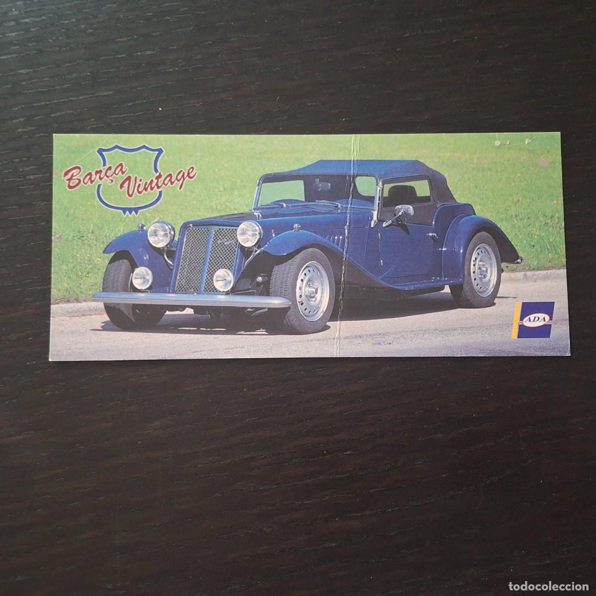 Coches y motocicletas: ASTER BAR&Ccedil;A VINTAGE - FOLLETO CATALOGO TIPO TARJETA - ESPA&Ntilde;OL