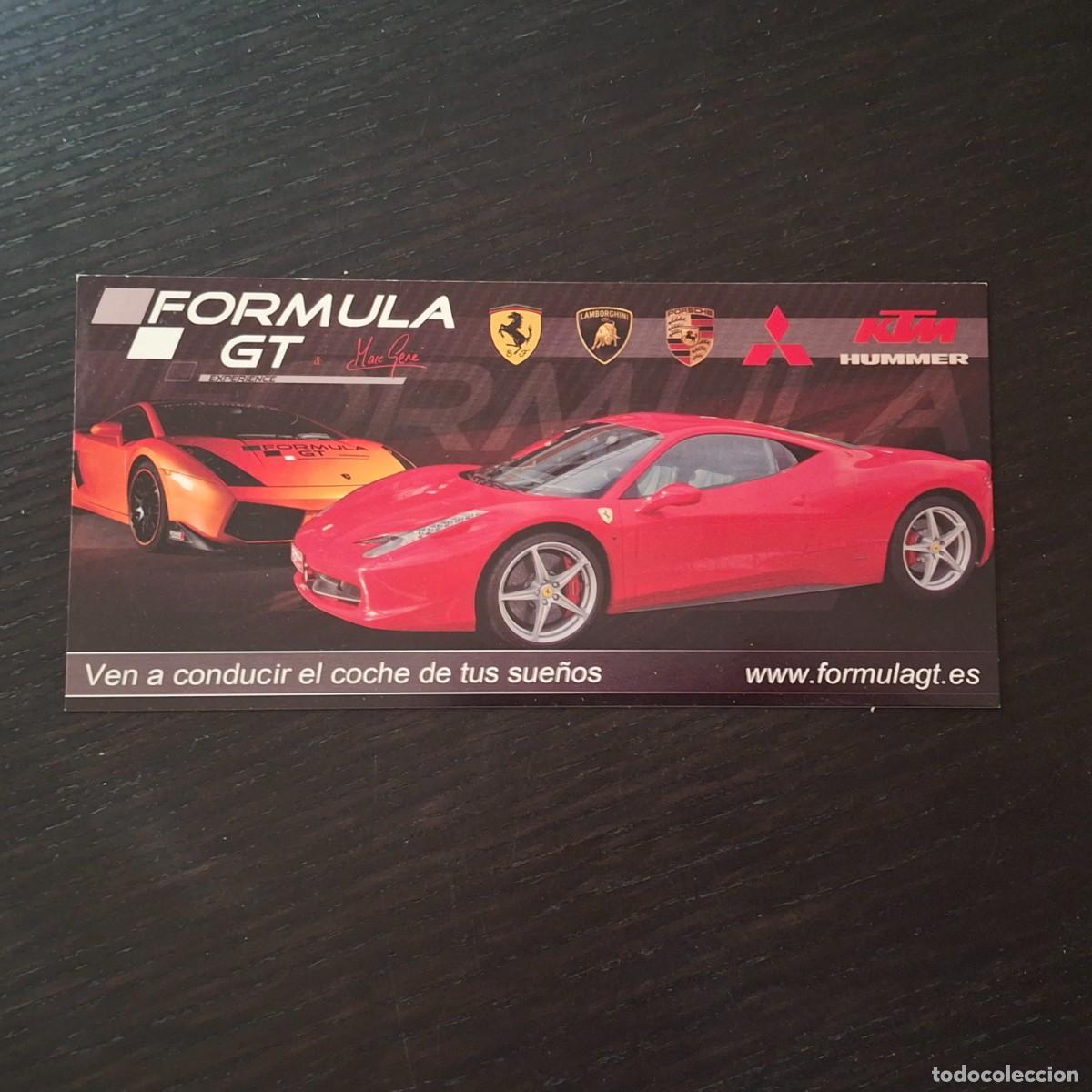 Coches y motocicletas: FORMULA GT - FERRARI LAMBORGHINI - TARJETA PROMOCIONAL ALQUILER COCHES LUJO AUTOMOVIL
