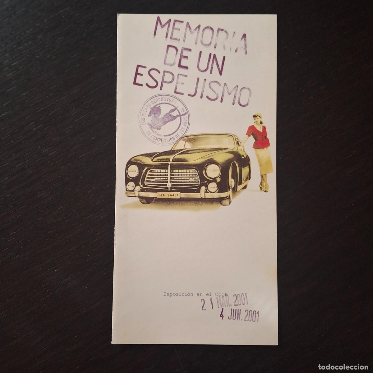 Coches y motocicletas: PEGASO Z-102 Z-103 MEMORIA DE UN ESPEJISMO - DIPTICO PROMOCIONAL EXPOSICION BARCELONA 2001