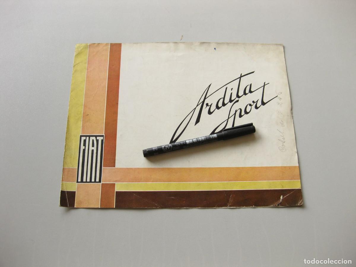 Coches y motocicletas: Cat&aacute;logo de Fiat Ardita Sport. Abril 1933. En espa&ntilde;ol.