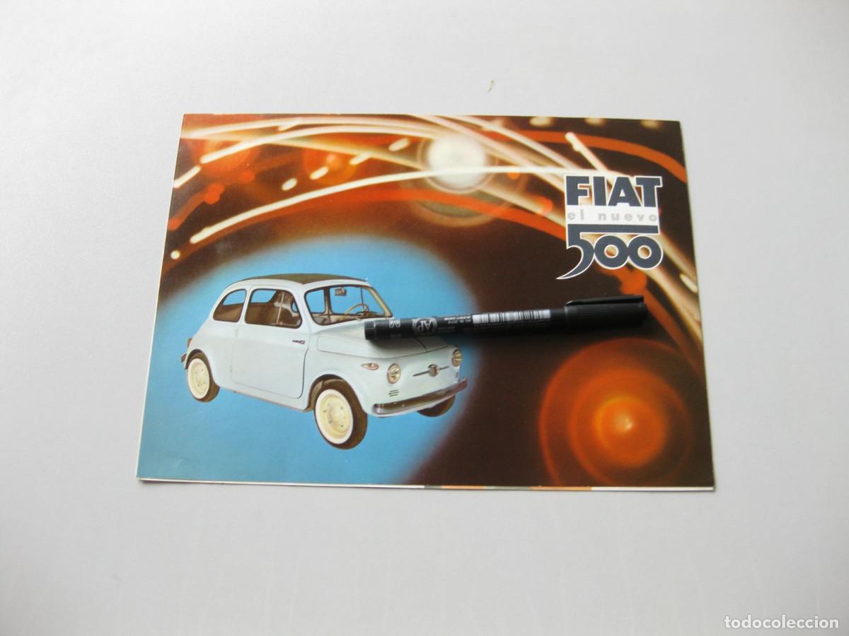 Coches y motocicletas: Cat&aacute;logo publicitario del FIAT 500. Alrdedor de 1957.