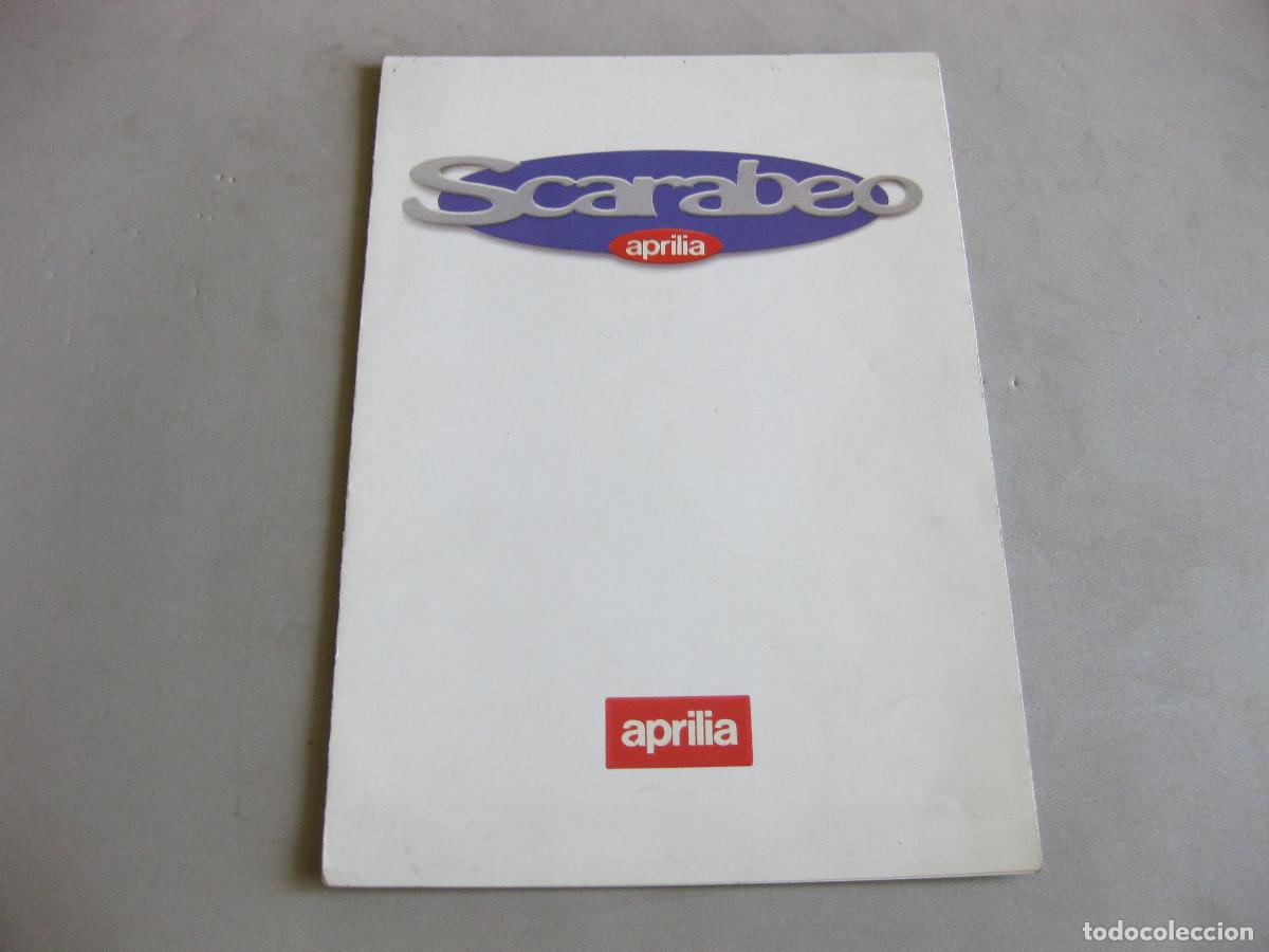 Cars and Motorcycles: CAT&Aacute;LOGO DESPLEGABLE DE LA MOTOCICLETA APRILIA SCARABEO. 1994