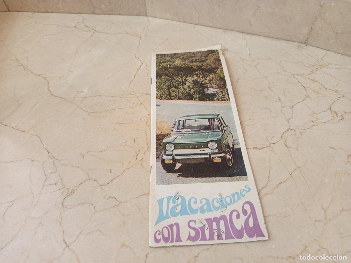Carros e motociclos: VACACIONES con SIMCA - CATALOGO PUBLICIDAD ORIGINAL 1966 - SIMCA 1000 Barreiros Espa&ntilde;a.Con sello Con