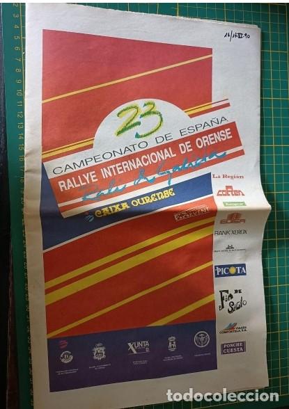 Coches y motocicletas: 23 Rallye Internacional de Orense. Especial. Junio 1990. Incluye lista de inscritos