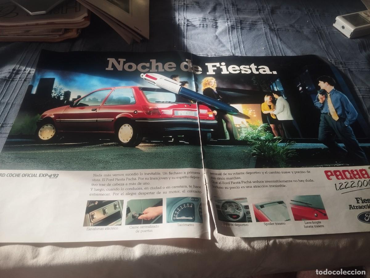 Automobili e Motociclette: COCHE FORD FIESTA PACHA REVERSO ANUNCIO TINTIN Y ASTERIX ANUNCIO PUBLICIDAD REVISTA 1991