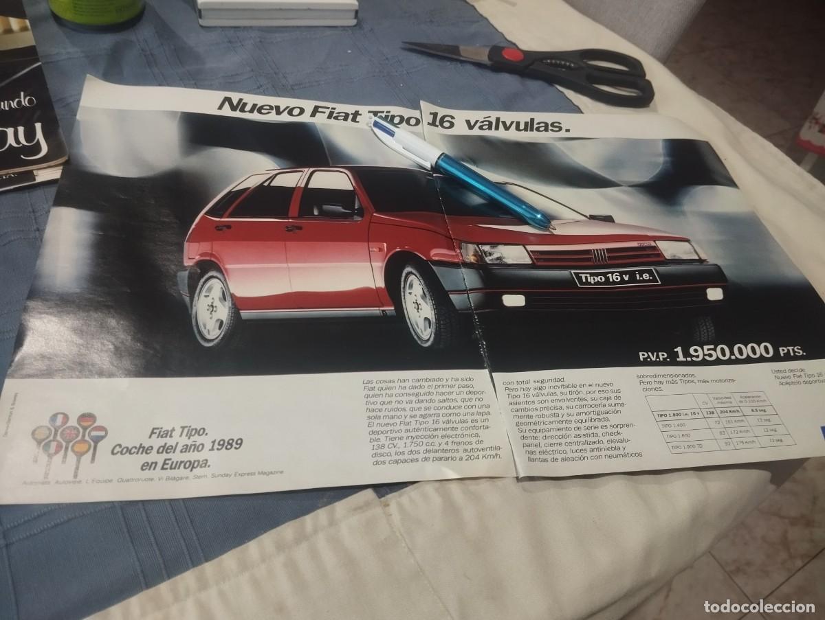 Coches y motocicletas: COCHE FIAT TIPO 16 V&Aacute;LVULAS ANUNCIO PUBLICIDAD REVISTA 1989 BONITO PARA ENMARCAR
