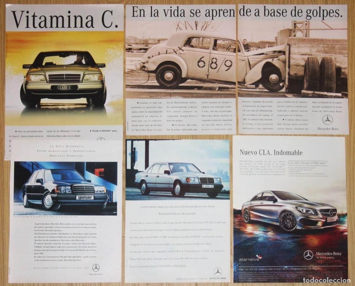 Carros e motociclos: MERCEDES-BENZ 5x Anuncios Original 1980s/2000s Spain Car Promo Adverts Ads Publicidad Coche