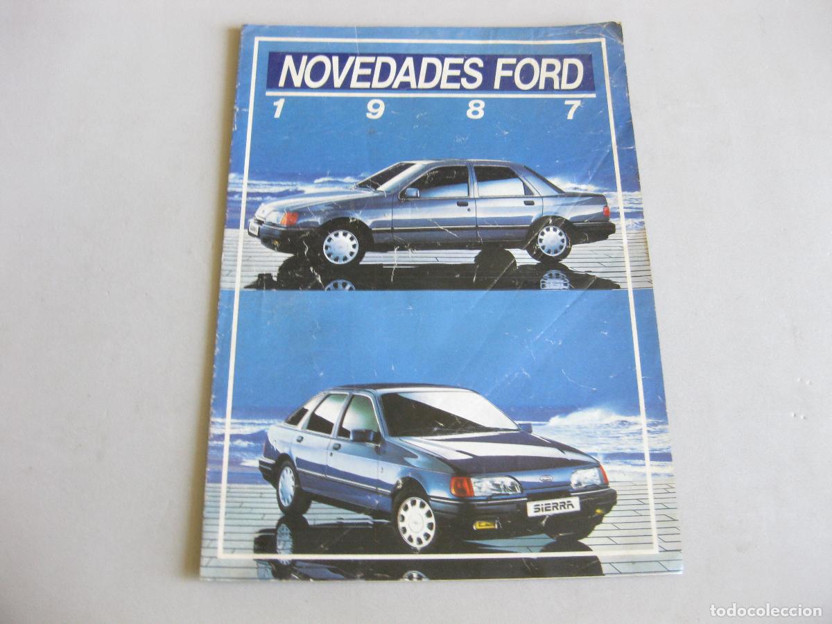 Coches y motocicletas: REVISTA CAT&Aacute;LOGO DE NOVEDADES DE AUTOM&Oacute;VILES FORD 1987. SIERRA, FIESTA, ESCORT, ORION Y SCORPIO