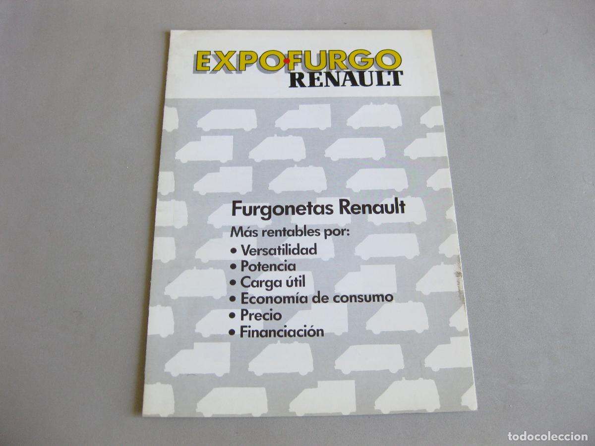 Coches y motocicletas: CAT&Aacute;LOGO PUBLICITARIO DEL AUTOM&Oacute;VILES RENAULT. EXPOFURGO. FURGONETAS. RADIO DE REGALO EN LA TRASERA