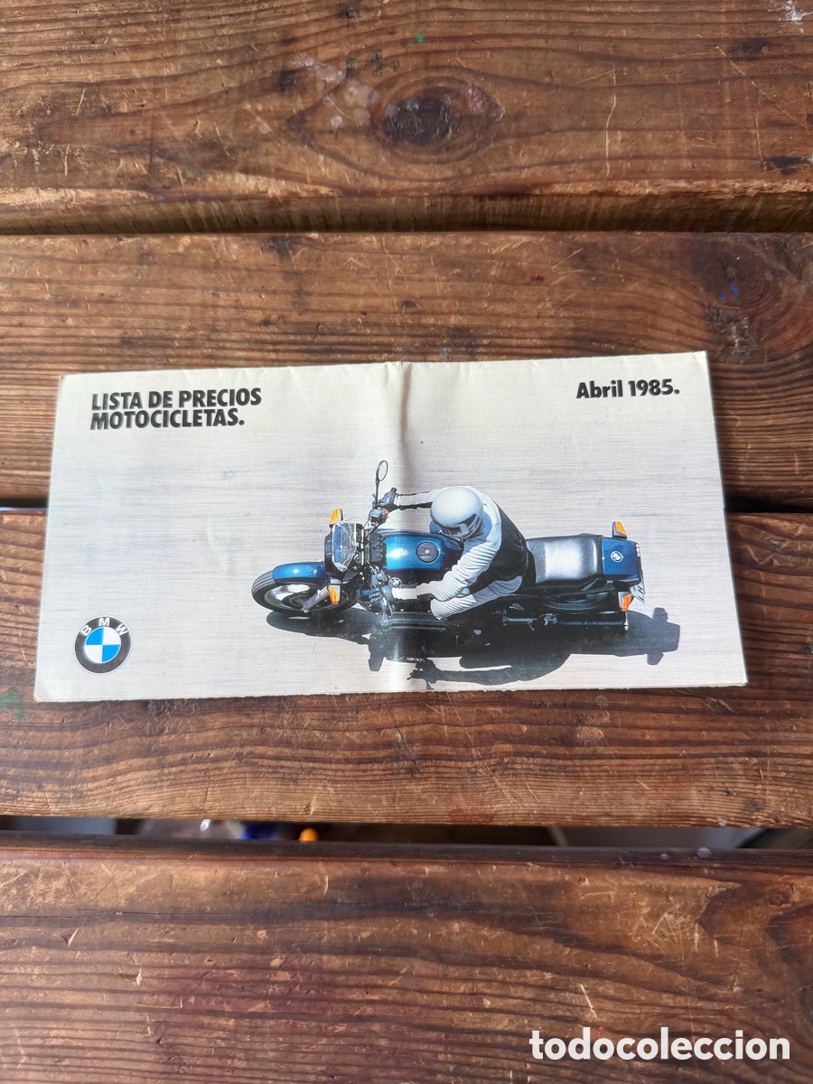 Coches y motocicletas: Lista precios moto BMW abril 1995