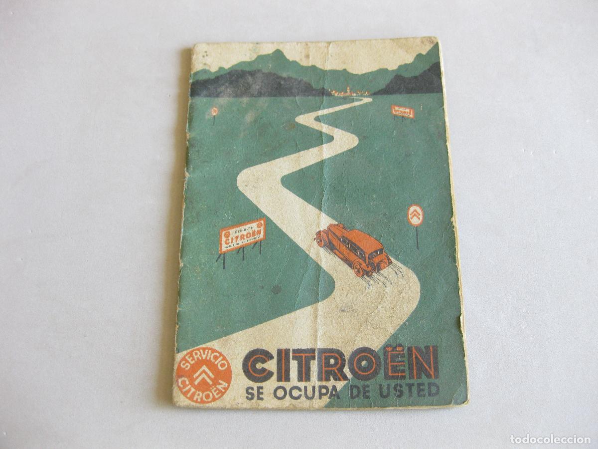 Coches y motocicletas: CAT&Aacute;LOGO DE DIRECCIONES DE TALLER. SERVICIO CITROEN. A&Ntilde;OS 30