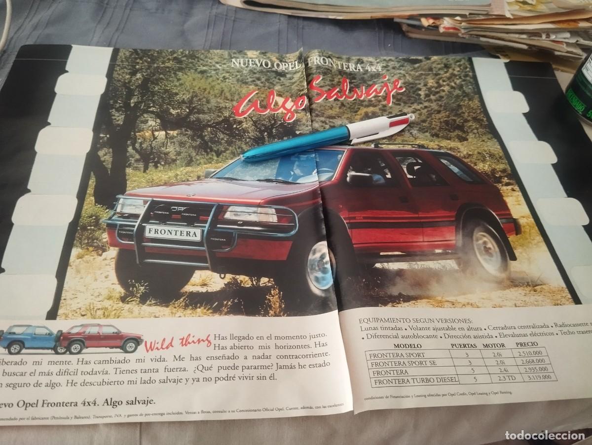Coches y motocicletas: OPEL FRONTERA 4X4 REVERSO RELOJ BULGARI ANUNCIO PUBLICIDAD REVISTA 1992 BONITO PARA ENMARCAR