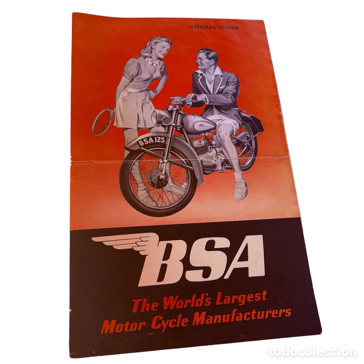 Carros e motociclos: Cat&aacute;logo 1950 gama motocicleta b.s.a. BSA Bantam D1 125 cc