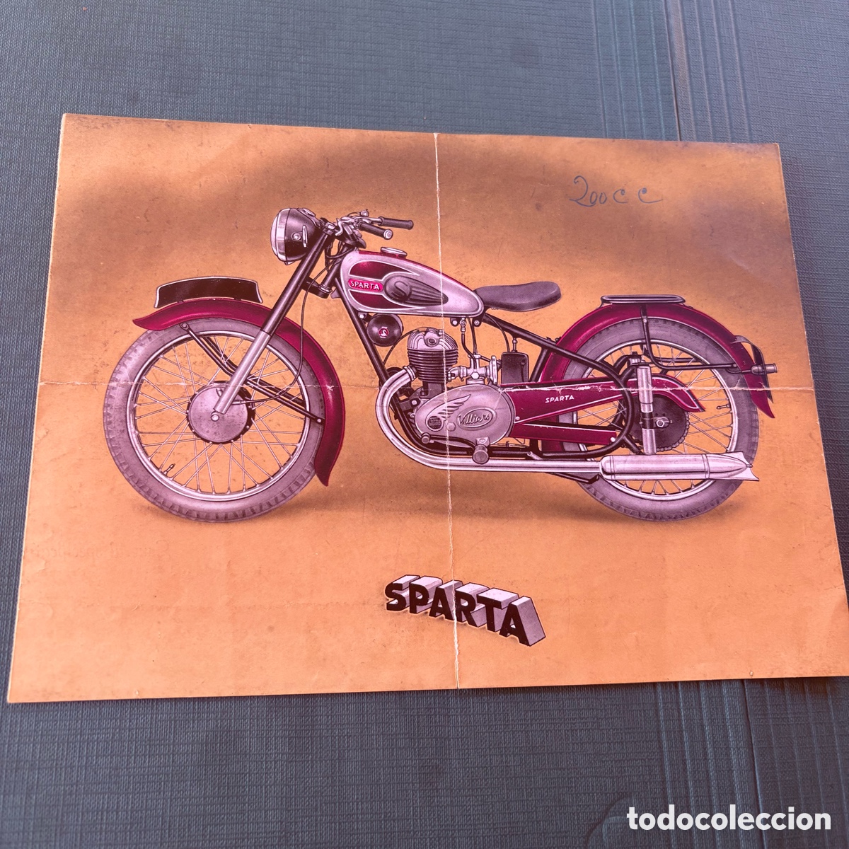 Carros e motociclos: Catalogo 1949 motocicleta sparta 125 200 cc villiers gama 1950