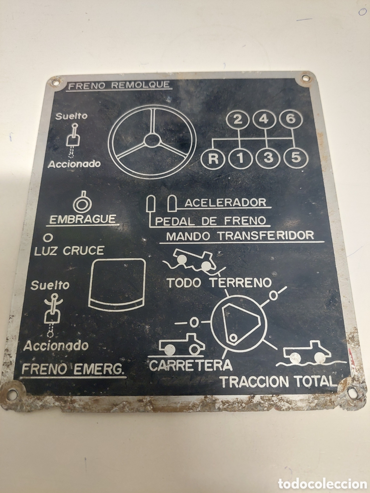 Automobili e Motociclette: PLACA FRENO TEMOLQUE CAMIONES