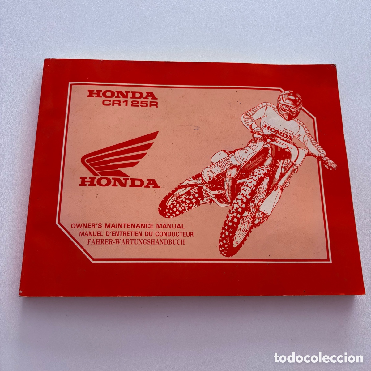 Coches y motocicletas: MANUAL DE INSTRUCCIONES MANTENIMIENTO HONDA CR 125 R CR125 R DE 1990