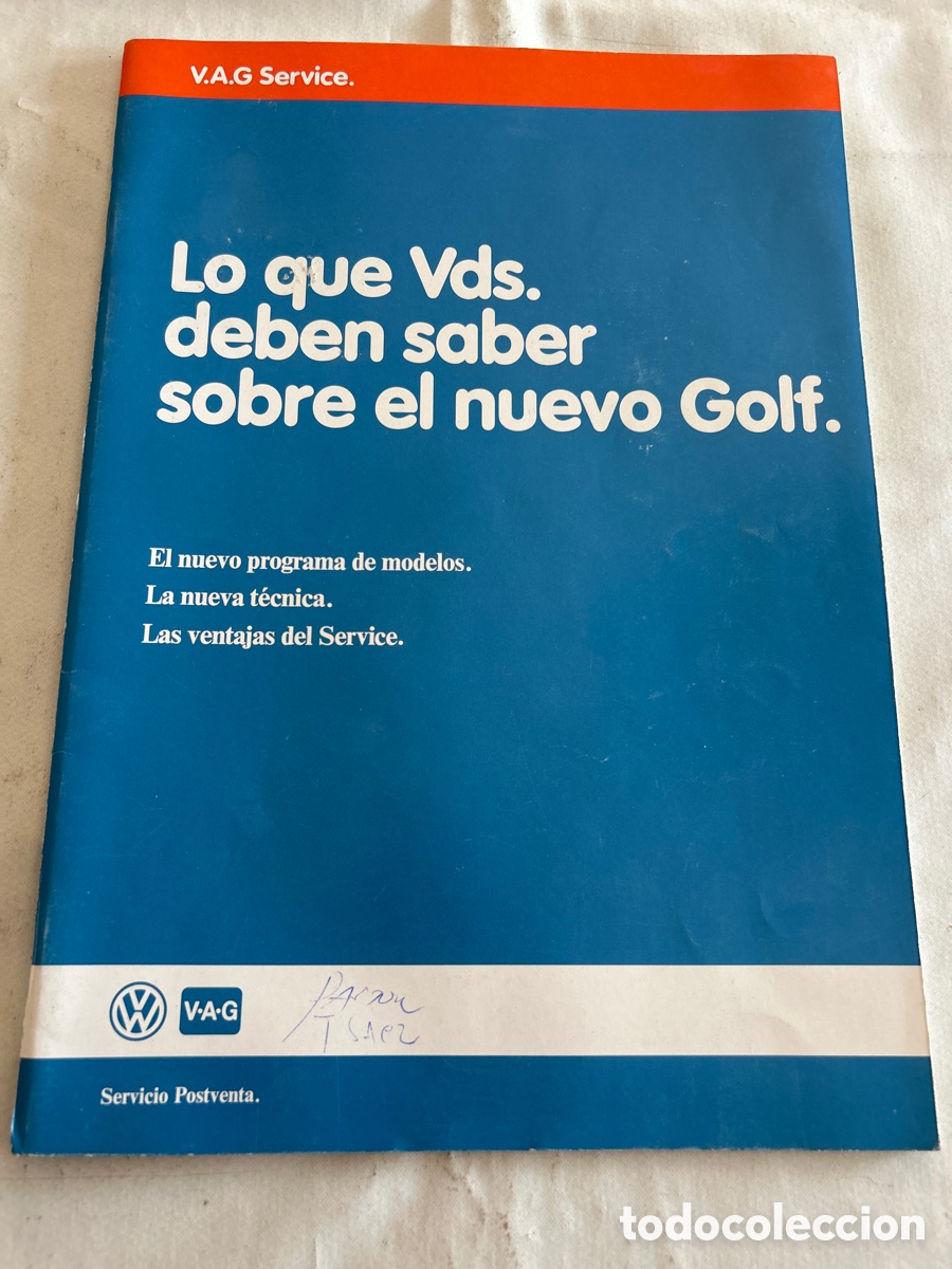 Automobili e Motociclette: Catalogo publicidad Volkswagen Golf.1983
