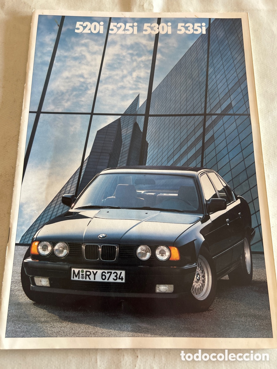 Carros e motociclos: Catalogo publicidad BMW 520i/525i/530i/535i.1987